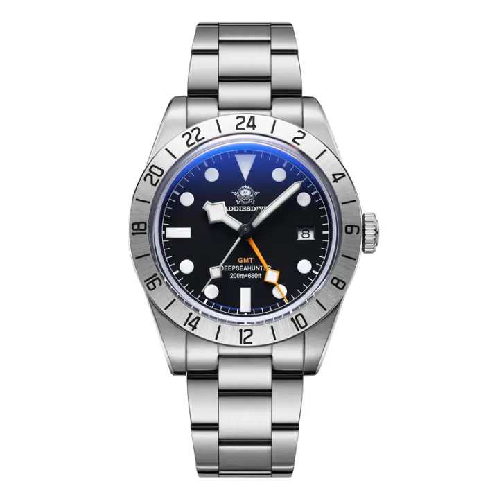 Reloj Deportivo De Hombre ADDIESDIVE 39mm Cristal De Vidrio Con Esferas Luminosas Resistente Al Agua 20Bar GMT Para Natación Y Diversión - 1