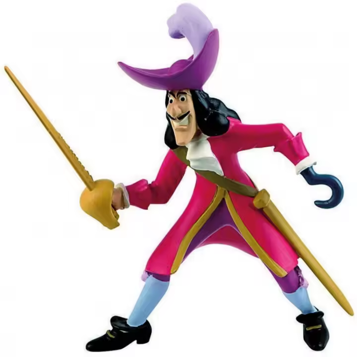 Figura Capitán Garfio Peter Pan 8,5 cms - 1