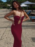 Vestido Bodycon Elegante Lygens Sin Espalda De Mujer Para Noche Playa Fiesta Verano 2025 Moda Hollow out Slim Fit Longitud Pierna - details 18