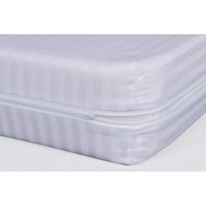 Funda de colchón para cama -Cutí - Con Cremallera en L - Algodón - cama de 150 - 135 - 105 - 90 - funda protectora adaptable - 1