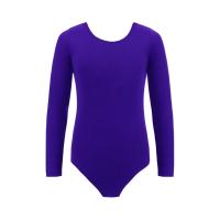 Maillot Ballet Niña de Manga Larga y Cuello Redondo, Maillot Danza Niña para Bailarina Gimnasia - details 10