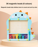 Juego Educativo De Madera Montessori Con Laberinto De Colores Y Bolas Magnéticas Tablero De Dibujo Actividades De Aprendizaje Temprano Para Niños De 3-6 Años - details 3