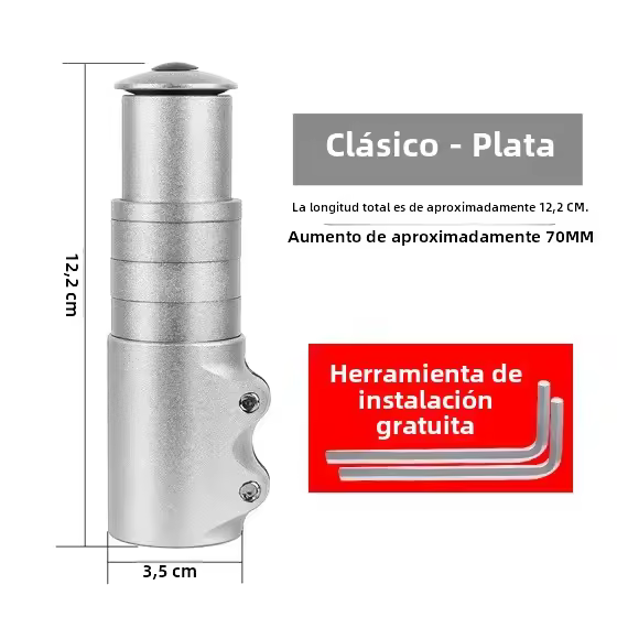 WEST BIKING Aluminio Ajustable Alzador De Manillar Para Bicicleta Accesorio De Fork Delantero Eleva La Altura Del Manillar - 1