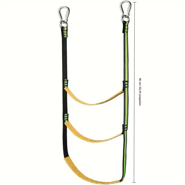 Escalera De Bote Portátil De Nylon Reutilizable 3/4/5 Rungs Ladder Auxiliar De Náutica Para Acceder Al Bote - 1