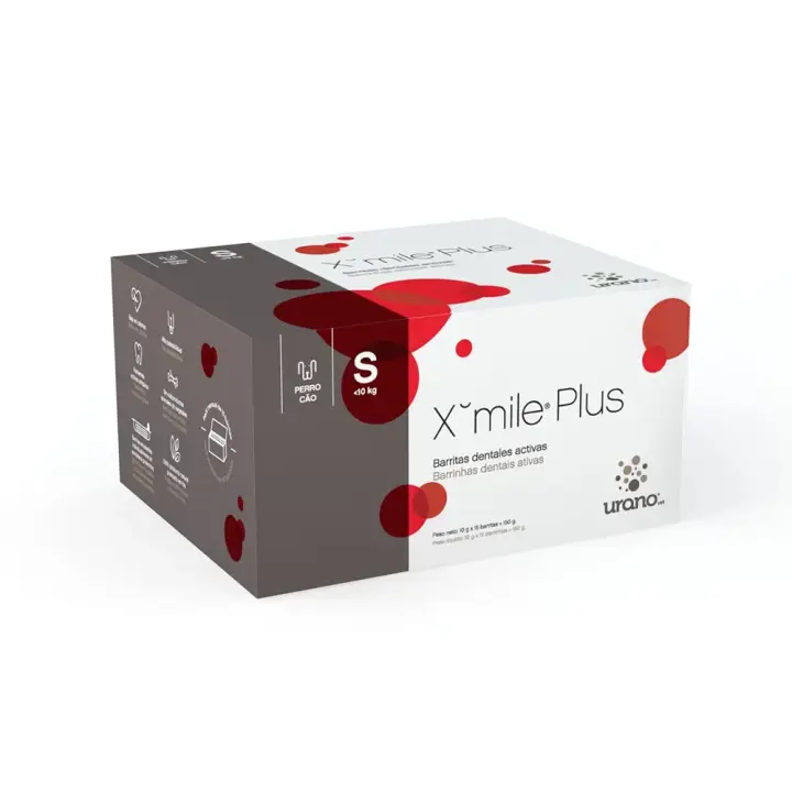 X-mile Plus Barritas dentales 15 barritas talla S complemento efectivo en la rutina de higiene bucal de los perros Urano - 1