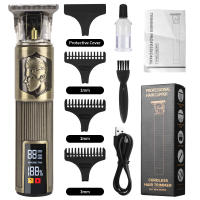 Cortadora De Pelo Eléctrica T9 Peine Dragon Grabado Pantalla Grande USB Carga Rápida 0.5-10mm Ajuste De Longitud Para Cabeza Rostro Y Cuerpo - details 1