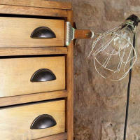 Manijas De Gabinete Retro Semi-Circulares Hojalata De Hierro Para 12 Cajas Y Cajones Accesorios De Madera Para Hogar - details 4