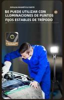 Lámpara De Inspección COB Warsun Con Luz LED Brillante Para Coche Garage Senderismo Carga Camping Con Imán De Cola Luz De Reparación Portátil - details 6