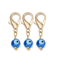 Lucky Eye Set De 3 Llaveros Con Piedras De Ojo Turco Y Mano De Fatima Llavero De Aleación De Metal Para Coche Y Bolso - details 21