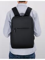 Bolsos,1PC Mochara gris para portátil de Negocios, Bolsa de viaje Ligera de Tela con Correa ajustable, cerre de Cremallera, forro de poliéster, detalle de Hilo de Coser, diseño de Cordones PARA LA Escuela, Actividades al Aire Libre - details 10