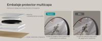 SONGMICS Espejo Redondo, Espejo de Baño para Pared de 61 Cm, Marco de Metal, Fácil Montaje, Espejo de Pared Moderno para Baño, Sala de Estar, Dormitorio, Entrada, Pasillo, Negro Tinta - details 2
