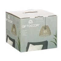 MIRAMAX-Lámpara de techo Ratán Natural Cono Lámparas colgantes de cuerda para isla de cocina,sala de estar,cafetería, bar,25 x 25 x 21 cm. - details 3