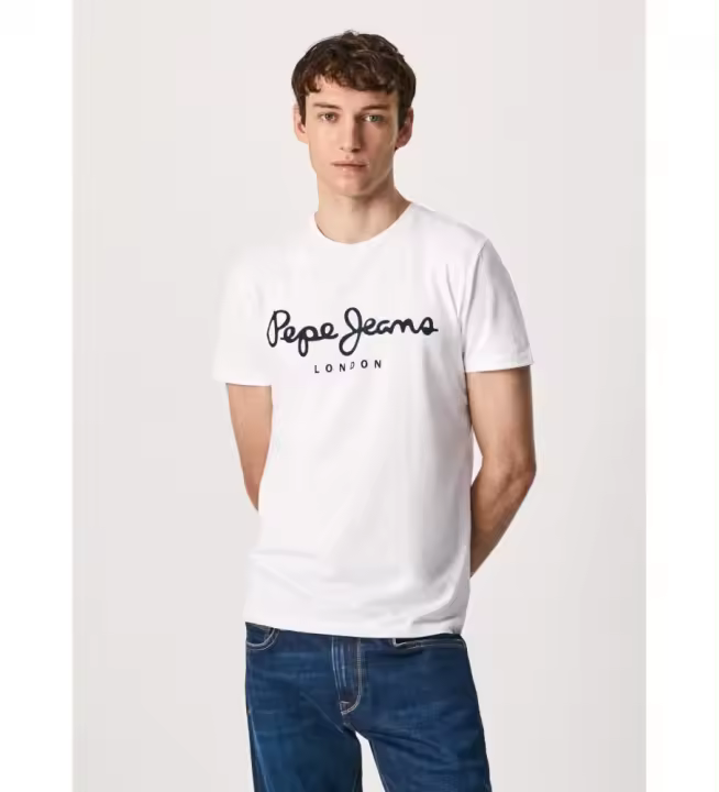 Pepe Jeans | Hombre | Camiseta Original Stretch N blanco - 1