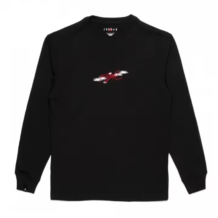 CAMISETA MANGA LARGA JORDAN FLIGHT ESSENTIALS 85  NEGRA - 1