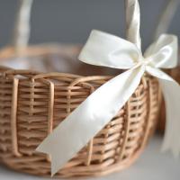 Cesta De Flores Hecha a Mano De Rotura Cesta De Almacenamiento De Paja Para Decoración De Boda Y Hogar Cesta De Novia Ecológica Y Rustica - details 6