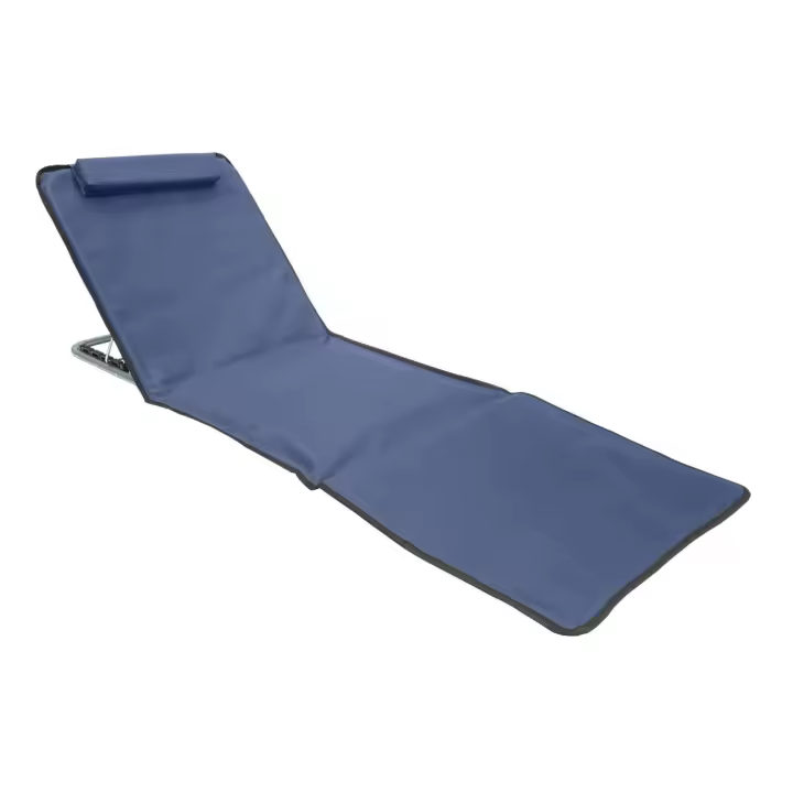Esterilla playa acolchada reclinable con respaldo plegable - 1