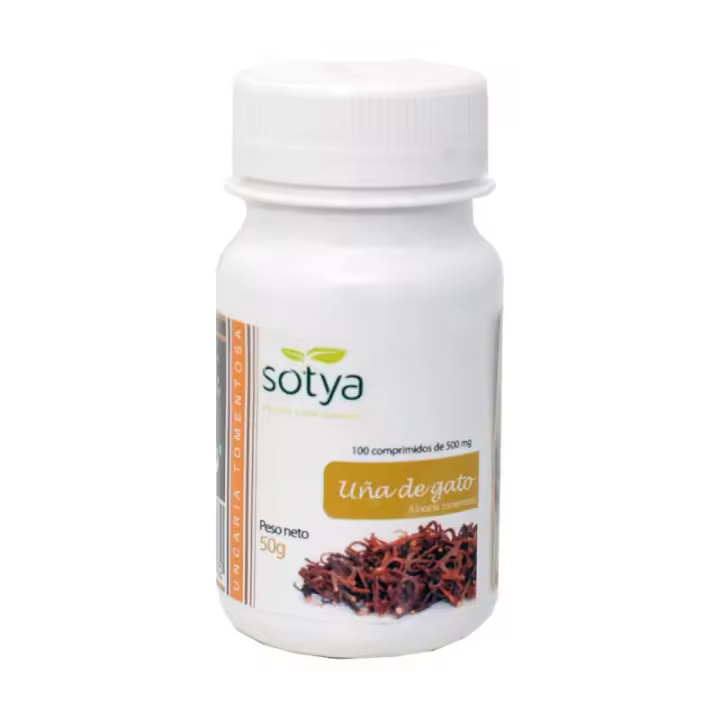 Sotya Uña de Gato 500mg 100 Comprimidos - Alivia Dolor Articular y Aumenta Defensas - 1
