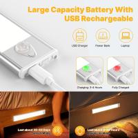 Lámpara De Armario Inalámbrica Con Sensor De Movimiento Y Control De Brillo Dimable 3 Modos De Color Recargable Por USB Para Cocina Armario Escaleras Decoración - details 3