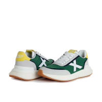 Munich Hombre Zapatillas Casual Versus 54, Estilo Deportivo en Tonalidades Verde, Gris y Amarillo + REGALO CAMISETA - details 2