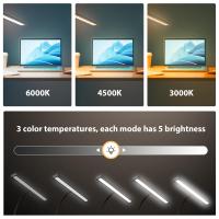 Lámpara De Escritorio USB Ajustable Con 10 Niveles Y 3 Colores Incluye 160 LED Para Lectura Nocturna Y Clip De Pico De Ganso - details 3