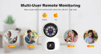 Cámara IP Inteligente Para El Hogar 8MP 4K Dual Lens Con Tarjeta SIM 4G Visión Nocturna Color Protección De Seguridad CCTV Instalación Interior - details 11