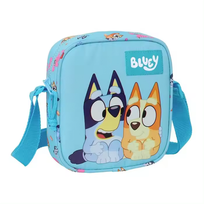 SAFTA  BOLSITO BANDOLERA BLUEY BLUEY 4x16x18 Cms. - 1