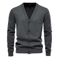 Nueva Chaqueta De Algodón AIOPESON 2024 Para Hombre Estilo Casual Monofrontal Color Sólido De Alta Calidad Para Otoño Y Invierno - details 9