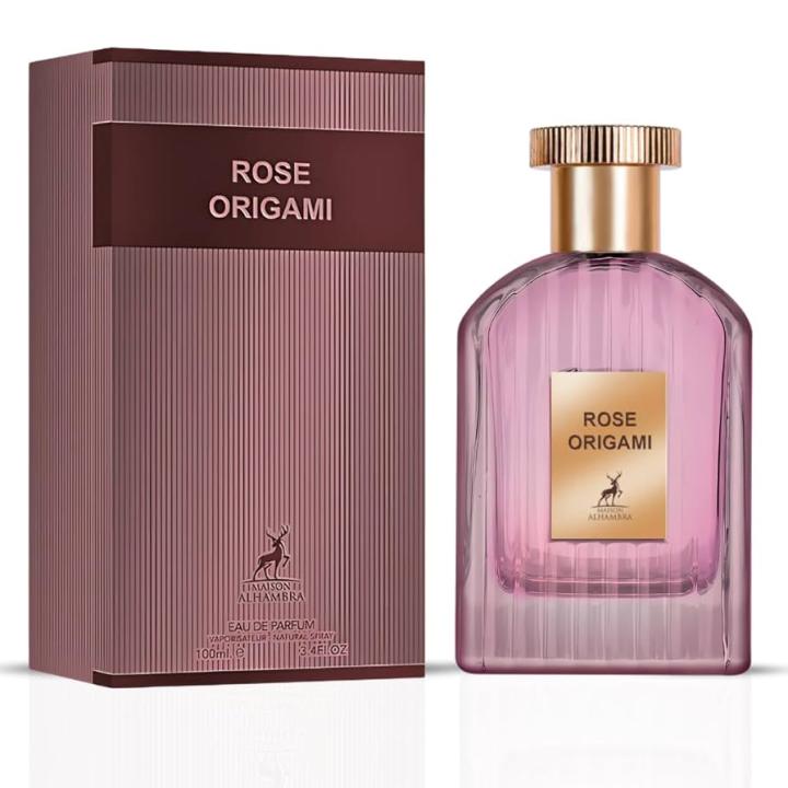 ROSE ORIGAMI BY MAISON ALHAMBRA EAU DE PARFUM X 100 ML. *** PARA MUJERES Y HOMBRES ****