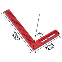 Regla De Calibración Cruzada De 6.3 Pulgadas Para Carpintería Precision Regla De Marcado Y Medición De Aluminio Herramienta De Altura - details 1
