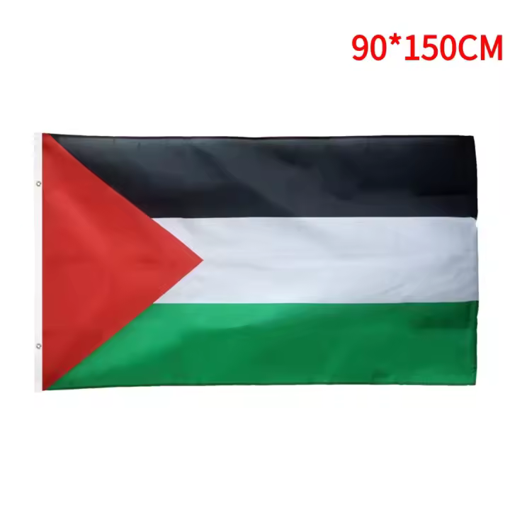 Bandera De Palestina De Poliéster Para Decoración De Hogar Y Actividades Nacionales Tamaño Variado 250*150 Cm 150*90 Cm 90*60 Cm 14*21 Cm - 1