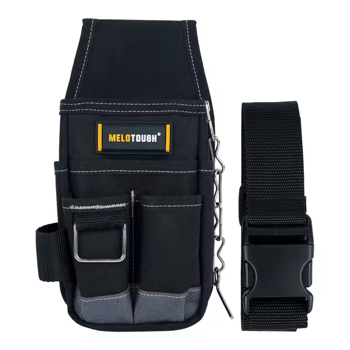 Bolsa De Herramientas Portátil Con Clip De Cinturón Organizador Mini De Utilidades Para Eléctricos Carpinteros Y Construcción Material De Poliéster - 1