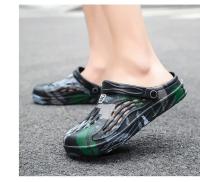 Clogs Para Hombre Sandalias De Graffiti Zapatos De Jardín De Verano Antideslizantes Tallas Grandes 47 48 49 Sandalias Planas Casuales Para Playa - details 17