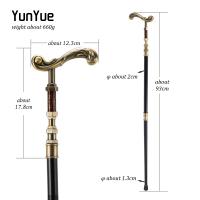 Bastón De Caminar De Bronce Con Flor Decorativa Para Mujer Estilo Vintage Moda Halloween Cospaly Elegante 93cm Con Punta De Goma - details 2