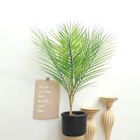 Kahaul Hoja De Palma Artificial Grande 60-125CM Ramo De Árbol Tropical Para Decoración De Hogar Jardín Y Navidad Material Plástico - details 1
