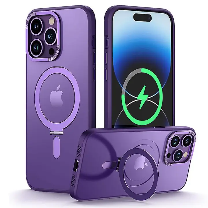 Creative Magsafe Magnetic se Compatible con iPhone 14 Pro Max - Púrpura - 1