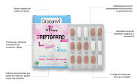 DRASANVI - Triptófano Bicapa para la Ansiedad, Cansancio e Insomnio - 60 Comprimidos - details 1