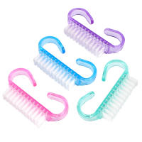 Kit De Limpieza De Uñas Con 10 Brochas Multicolor Para Manicura Y Pedicura Cepillo De Limpieza Para Manos Y Dedos Material Plástico Tamaño Pequeño - details 2