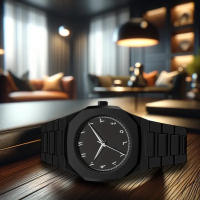 Reloj De Cuarzo De Lujo AAA Para Hombres Estilo Clásico Anime Línea Negra Blanca De Alta Calidad Resistente Al Agua Y Al Choque Reloj De Moda Para Hombres - details 4
