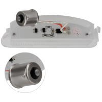 Luces De Placa De Matrícula LED 18 LED 12V Para Coche Accesorios De Faros Canbus Sin Error Compatible Con Renault Clio MK2 Twingo II - details 6
