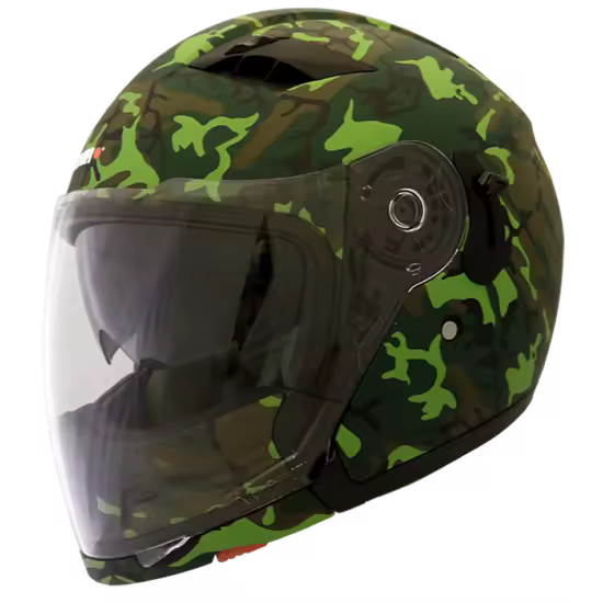 CASCO FRONTAL DESMONTABLE SHIRO SH-414 CAMOUFLAGE - 1