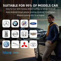Nueva Mini Adaptador Inalámbrico 2en1 CarPlay Y Android Auto Conectividad Rápida Bluetooth WiFi Plug And Play Para Coche - details 10