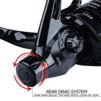 Carrete De Pesca Sougayilang 4000 Reel Ligero De 4BB 5.2:1 Para Carpas Y Oceano Playa Lago Reservorio Río Mano Doble - details 10