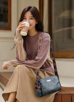 Bolsos de cuero genuine para Mujer, de 3 Capas de hombre de cuero de Vaca Bandolera, de diseño de lujo, Gran capacidad - details 2