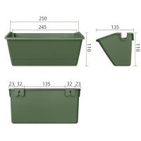 Maceta Colgante Para Jardín 1PC Caja De Plantación Vertical Para Decoración Del Hogar Material Plástico Sin Embalaje Peso Nulo - details 6