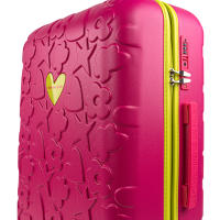 Juego de Maletas Agatha Iconic Rosa Fucsia - Diseño Troquelado, RPO Resistente, Candado TSA y Ruedas 360° - Agatha Ruiz de la Prada - details 2