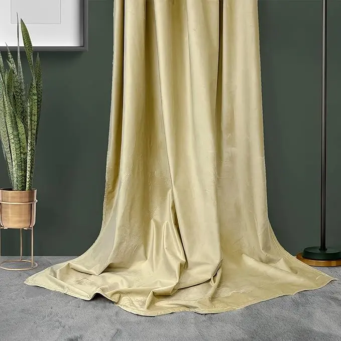 TODOBIEN STORE - Cortina Terciopelo Translúcida para Ventana, Cortina salón de Terciopelo de holandés 140 x 260 cm - 1