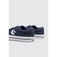 Converse SPORT CASUAL FAUX LEATHER Deportivas Planas Hombre Azul - details 2