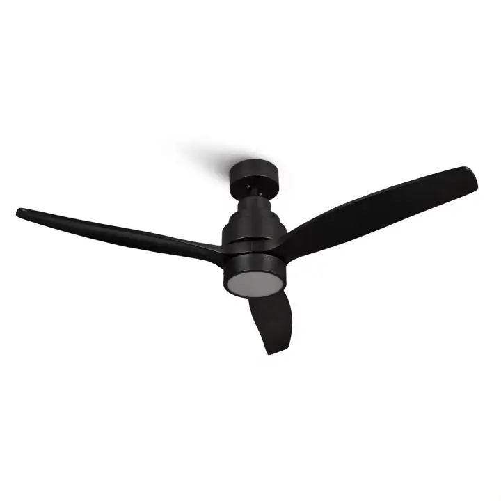 Mellerware - Ventilador de Techo con Luz y Mando a Distancia, Mod.2024, Color NEGRO, Doble Sentido Aspas, Ahorro Energético, 6 Velocidades, Temporizador,  Montaje Sencillo - 1
