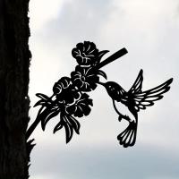 Decoración De Jardín Con Colibrí Y Flores En Metal Regalo Perfecto Para Fiesta De Mujer O Bodas De Plata Adorno De Pájaro Ideal Para Regalos De Presentación - details 0