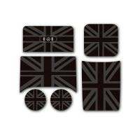 6Pcs Tapete De Cuero Antideslizante Para Puerta De Coche Mini Countryman U25 2024 2025 Soporte De Taza Y Ranura Decorativo - details 1